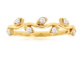 Diamond Leafy Vine Ring