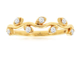 Diamond Leafy Vine Ring