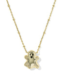 Kendra Scott Ghost Gold Short Pendant Necklace (Glow in the Dark)