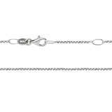 Silver 1.25mm Cable Link Chain, 16-18"