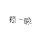 2 ctw Simulated Diamond Stud Earrings