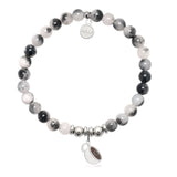 HELP Collection: Coffee Lover Charm with Zebra Jade Charity Bracelet