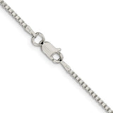 Silver 1.5mm Box Chain, 20