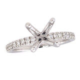 0.25ctw Diamond Semi-Mount Engagement Ring