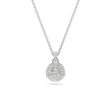 Swarovski Meteora pendant White, Rhodium plated
