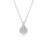 Swarovski Meteora pendant White, Rhodium plated
