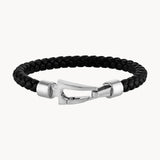 Marine Star Wrap Braided Leather Bracelet, 8