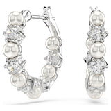 Swarovski Matrix Pearl Hoop Earrings