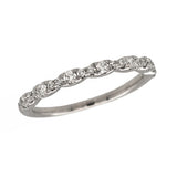 Alternating Diamond Wedding Band
