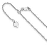 Silver 1.35mm Rope Chain, 30"