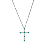 Kelly Waters May Birthstone Cross Pendant