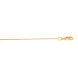 Yellow Gold 1.1mm Rolo Chain, 16