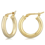 15mm Tube Hoop Earrings