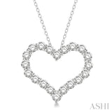 3ctw Diamond Heart Pendant