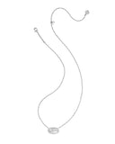 Kendra Scott Elisa Bow Silver Short Pendant Necklace