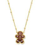 Kendra Scott Reversible Gingerbread Gold Short Pendant Necklace