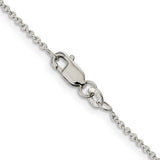 Silver 1.25mm Cable Chain, 36"