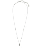 Kendra Scott Nola Silver Pendant Necklace in Platinum Drusy