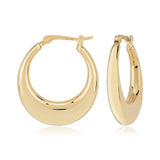 Small Gold Graduated Hoop Earrings