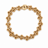 Gold Knot Link Bracelet