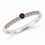 Le Vian® Grape Amethyst™ & Nude Diamonds™ Vanilla Gold® Stackable Ring