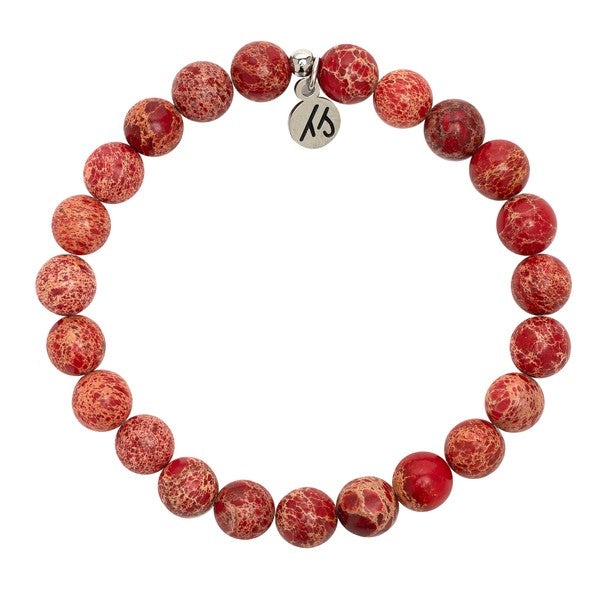 Defining Bracelet- Endurance Bracelet with Red Jasper Gemstones