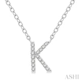 Petite 'K' Initial Diamond Necklace