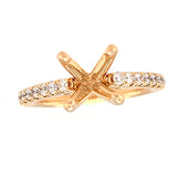 0.45ctw Diamond Semi-Mount Ring