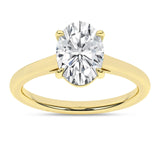 2ct Oval Lab Grown Diamond Solitaire Engagement Ring