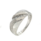 Men's White Gold & Diamond Ring