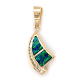 Blue-Green Opal Pendant