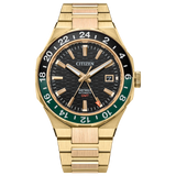 Citizen Series8 880 GMT Watch, Sprite Bezel