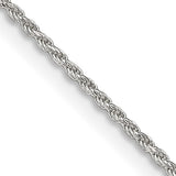 Silver 1.1mm Rope Chain, 18