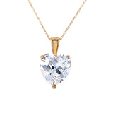 CZ Heart Pendant