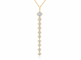 Lab-Grown Diamond Graduated Dangle Pendant