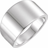 Sterling Silver Wide Band Fashion Ring