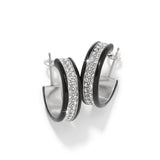 Brighton Meridian Hoop Earrings, Black