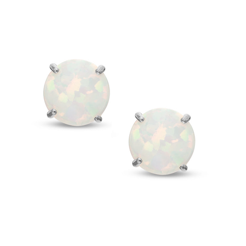 4mm Opal Stud Earrings