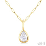 1/5ct Pear Diamond Solitaire Pendant