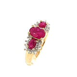 Ruby 3-Stone Ring