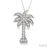 Diamond Palm Tree Pendant