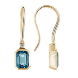 London Blue Topaz Dangle Earrings