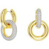 Swarovski Dextera Hoop Earrings, Gold