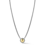 JAI Two-Tone Hammered Necklace