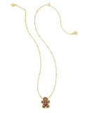 Kendra Scott Reversible Gingerbread Gold Short Pendant Necklace