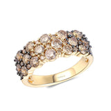Le Vian® 14K Honey Gold™ 1?ct Chocolate Ombré® Diamond Multi-Row Ring