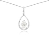 Lab-Grown Pear Diamond Frame Pendant