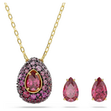 Swarovski Sublima Necklace & Earrings Set, Red