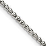 Stainless Steel 3mm Wheat Chain, 18