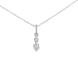 1/2ctw Graduated Diamond 3-Stone Pendant